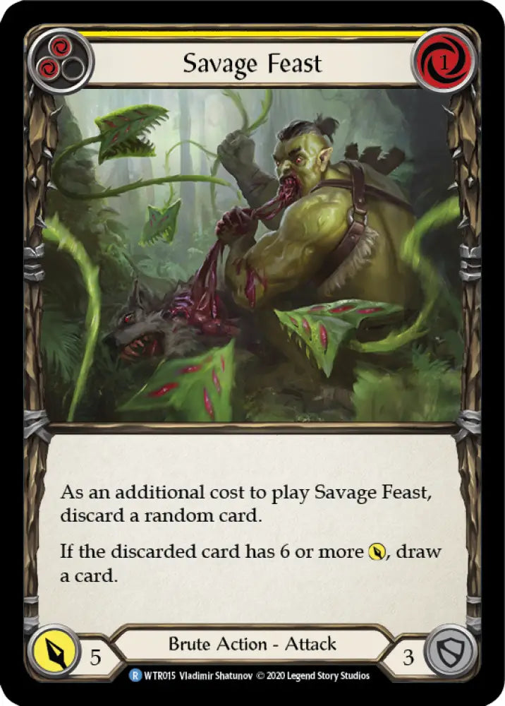 Savage Feast (Yellow) [Welcome to Rathe Unlimited] Unlimited Normal - Flesh And Blood Single