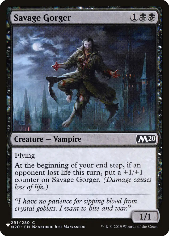 Savage Gorger [The List] - MTG Single