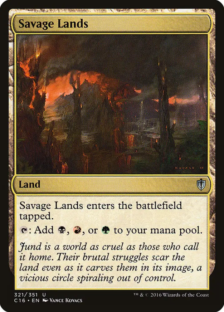Savage Lands [Commander 2016] - MTG Single