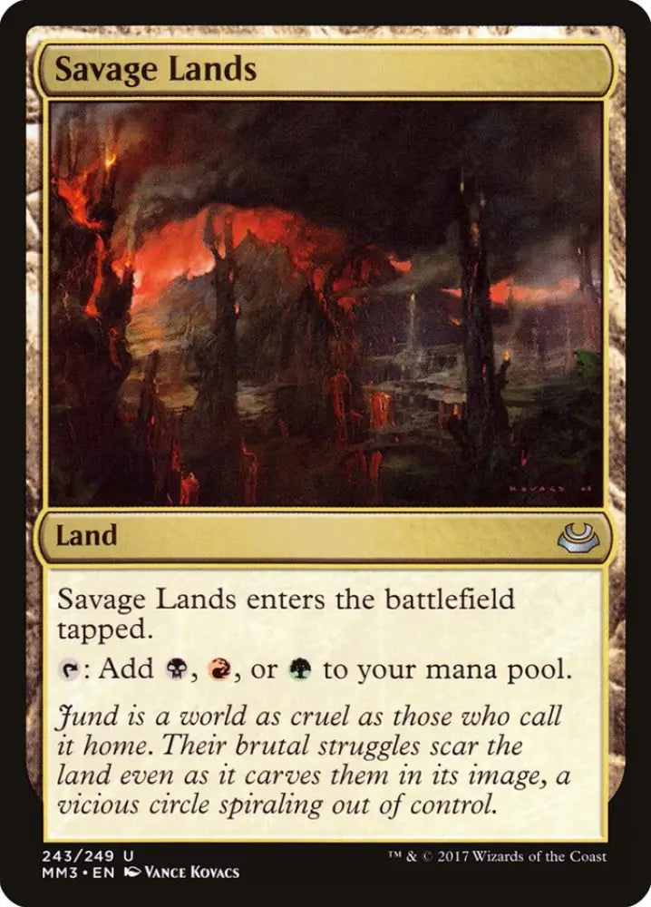 Savage Lands [Modern Masters 2017] - MTG Single