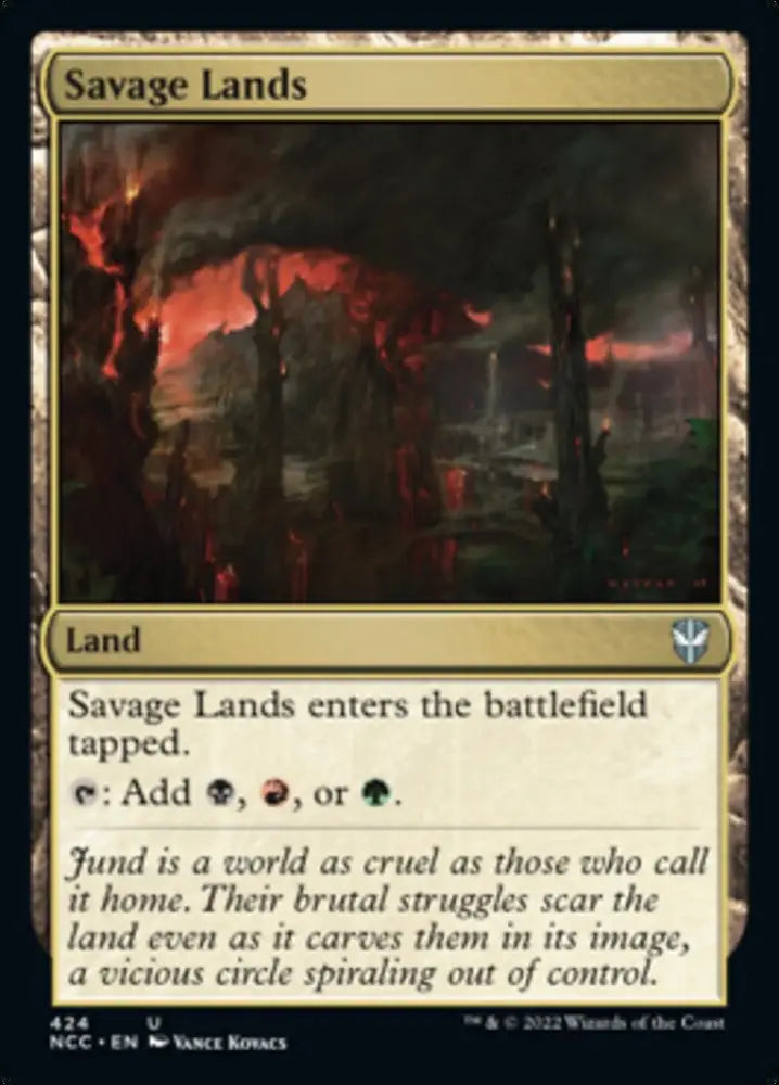 Savage Lands [Streets of New Capenna Commander] - MTG Single