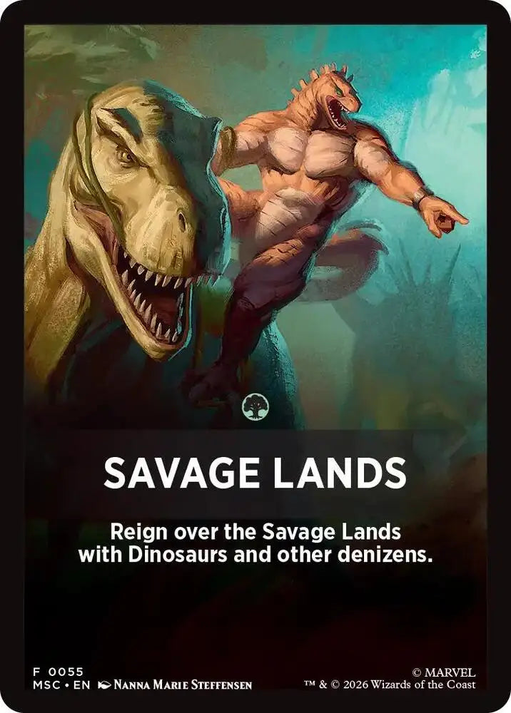 Savage Lands Theme Card (55) [Marvel Super Heroes Commander]