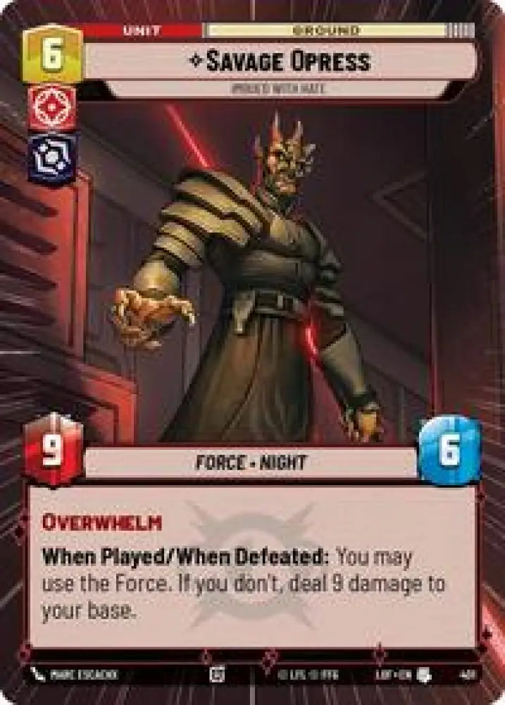 Savage Opress - Imbued With Hate (Hyperspace) (401) [Legends of the Force]