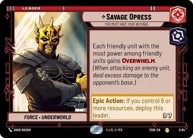 Savage Opress - You Must Have Your Revenge (5/84) [Twin Suns]