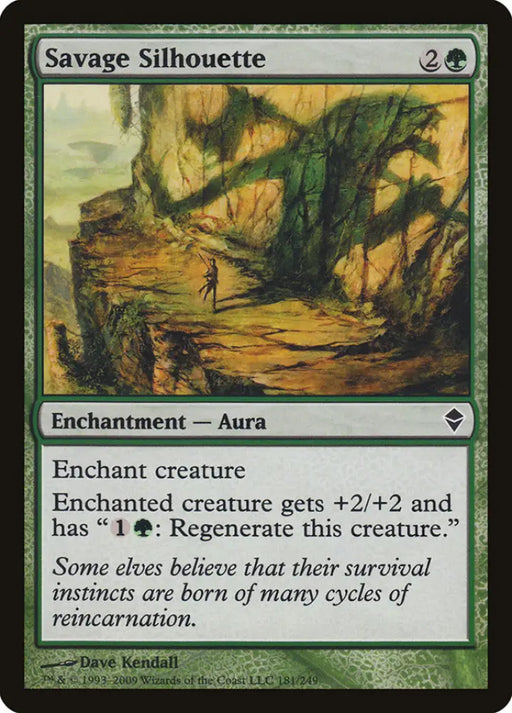 Savage Silhouette [Zendikar] - MTG Single