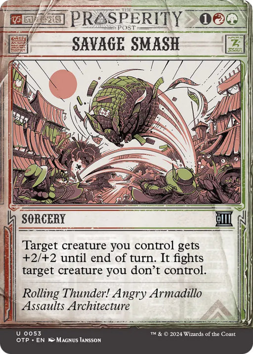 Savage Smash [Outlaws of Thunder Junction: Breaking News] - MTG Single