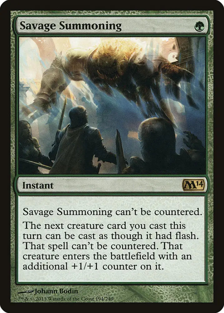 Savage Summoning [Magic 2014] - MTG Single
