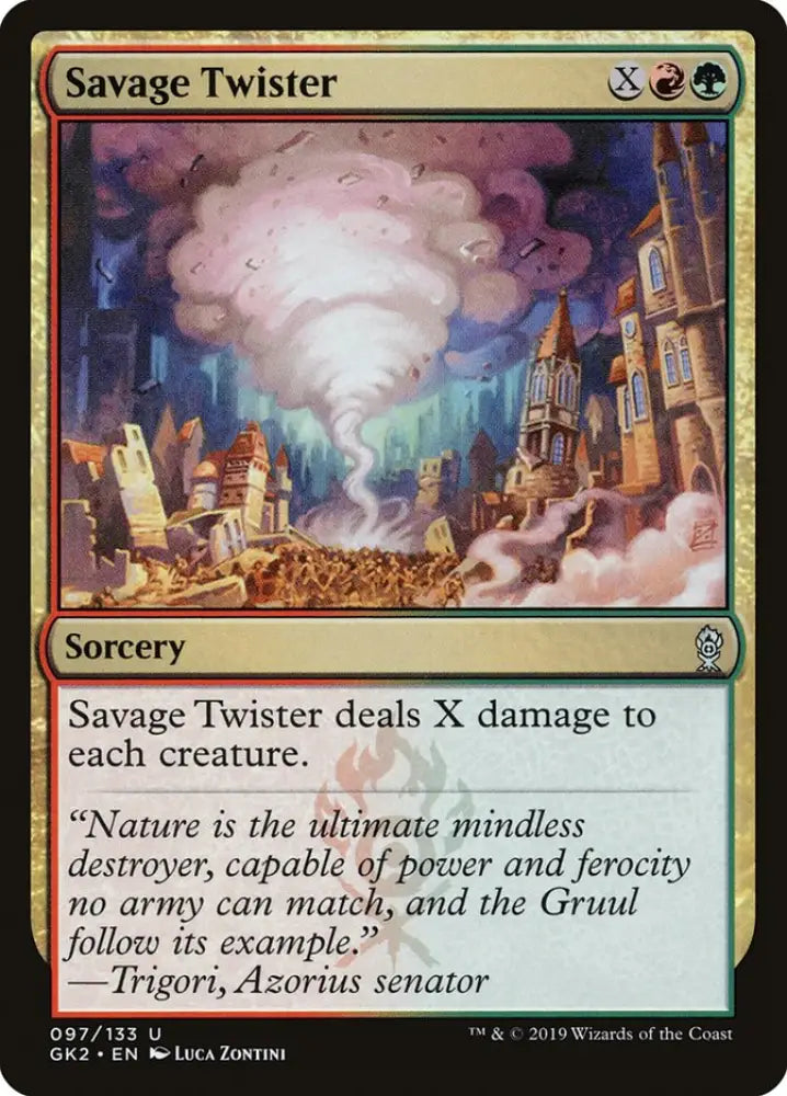 Savage Twister [Ravnica Allegiance Guild Kit] - MTG Single