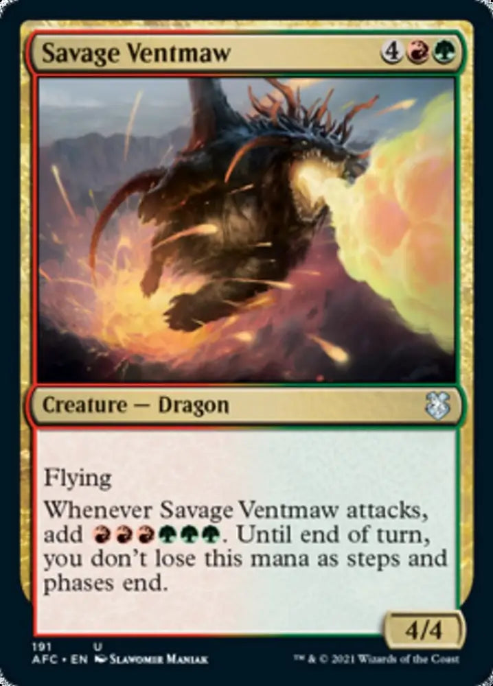 Savage Ventmaw [Dungeons & Dragons: Adventures in the Forgotten Realms Commander] - MTG Single
