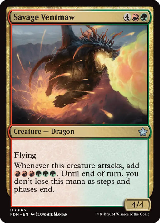 Savage Ventmaw [Foundations] - MTG Single