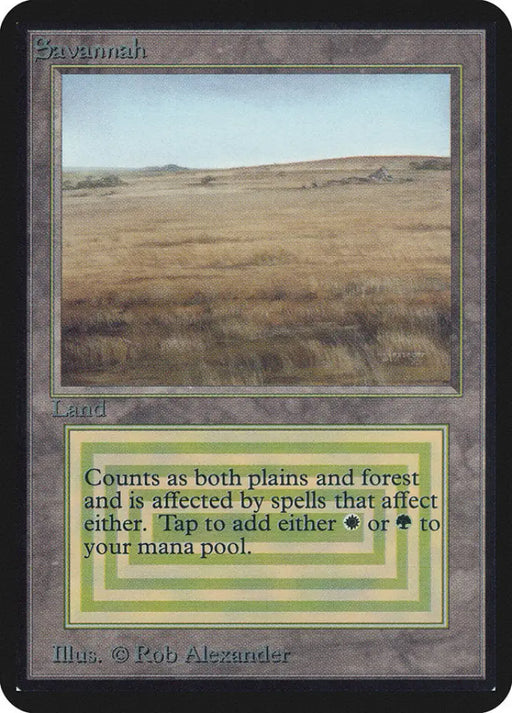 Savannah [Alpha Edition] - MTG Single
