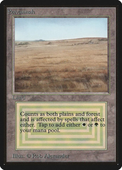 Savannah [Beta Edition] - MTG Single