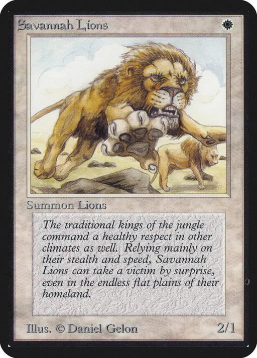 Savannah Lions [Alpha Edition] - MTG Single