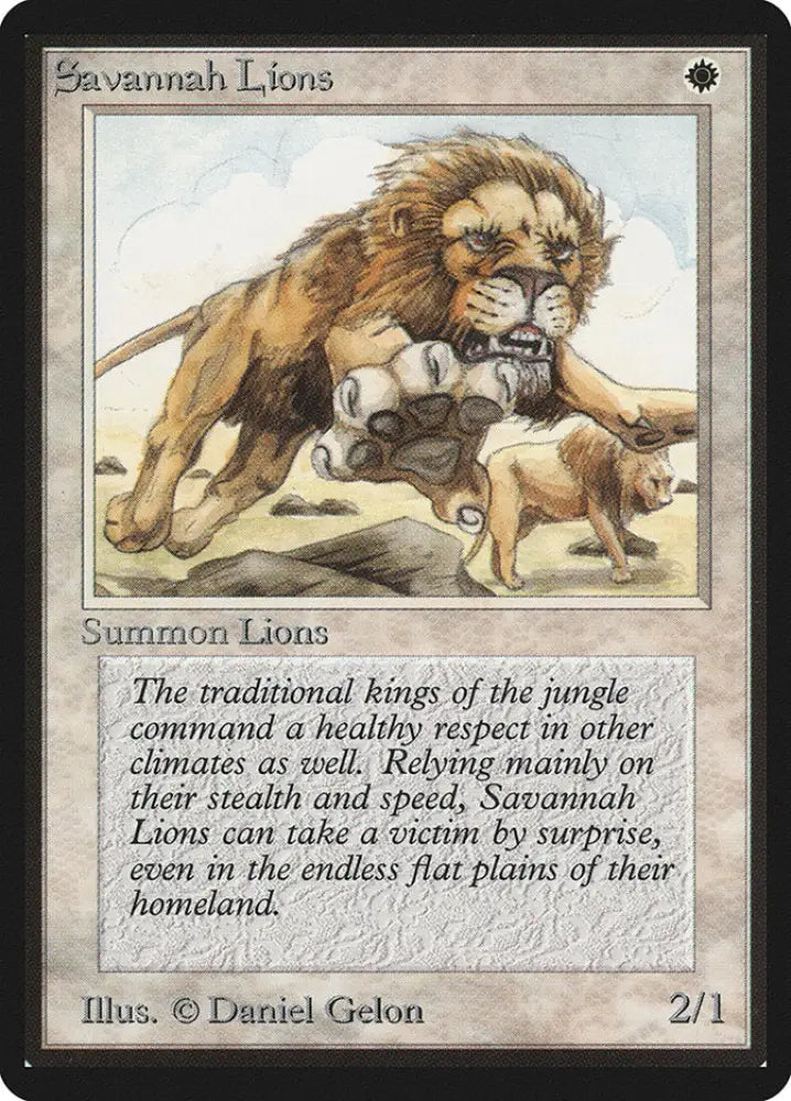 Savannah Lions [Beta Edition] - MTG Single