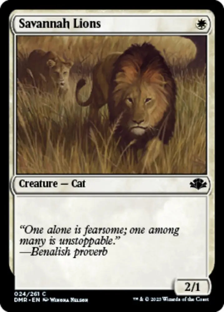 Savannah Lions [Dominaria Remastered] - MTG Single