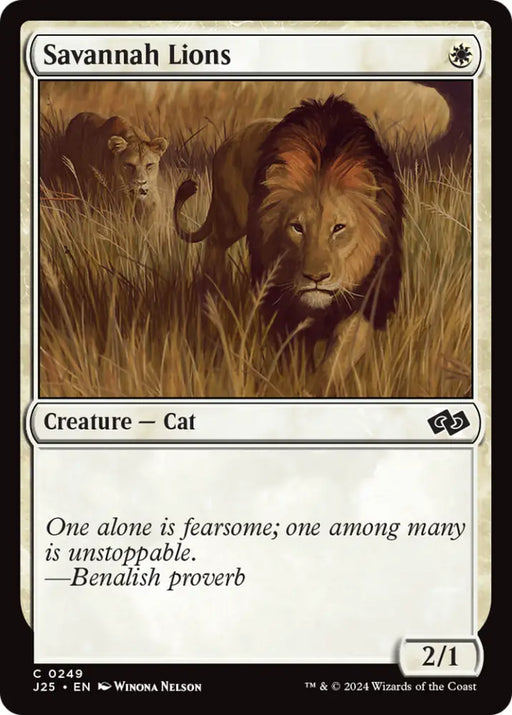 Savannah Lions [Foundations Jumpstart] - MTG Single