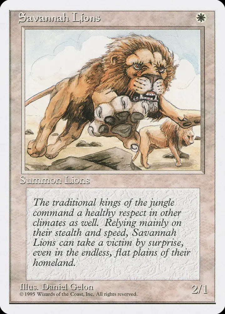 Savannah Lions [Fourth Edition] - MTG Single