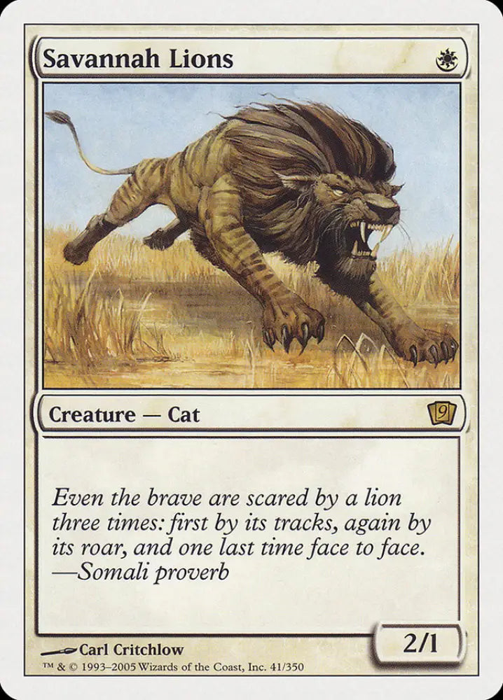 Savannah Lions [Ninth Edition] - MTG Single