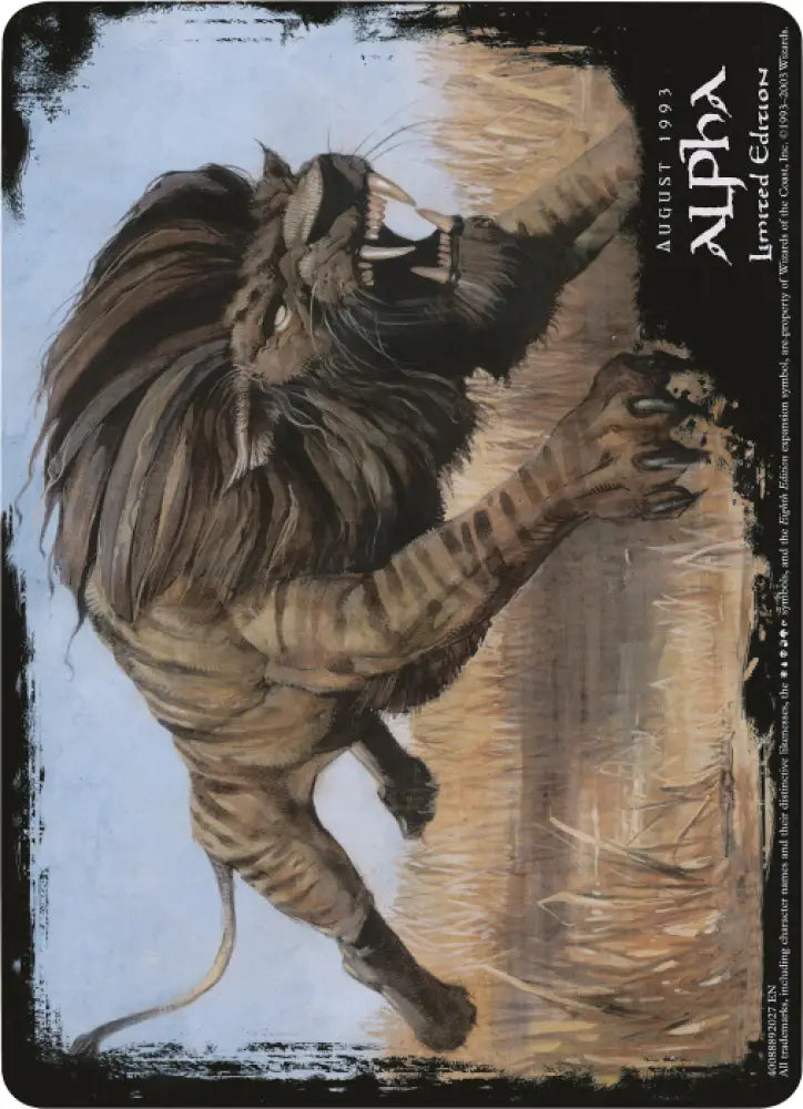 Savannah Lions (Oversized) [Eighth Edition Box Topper] - MTG Single