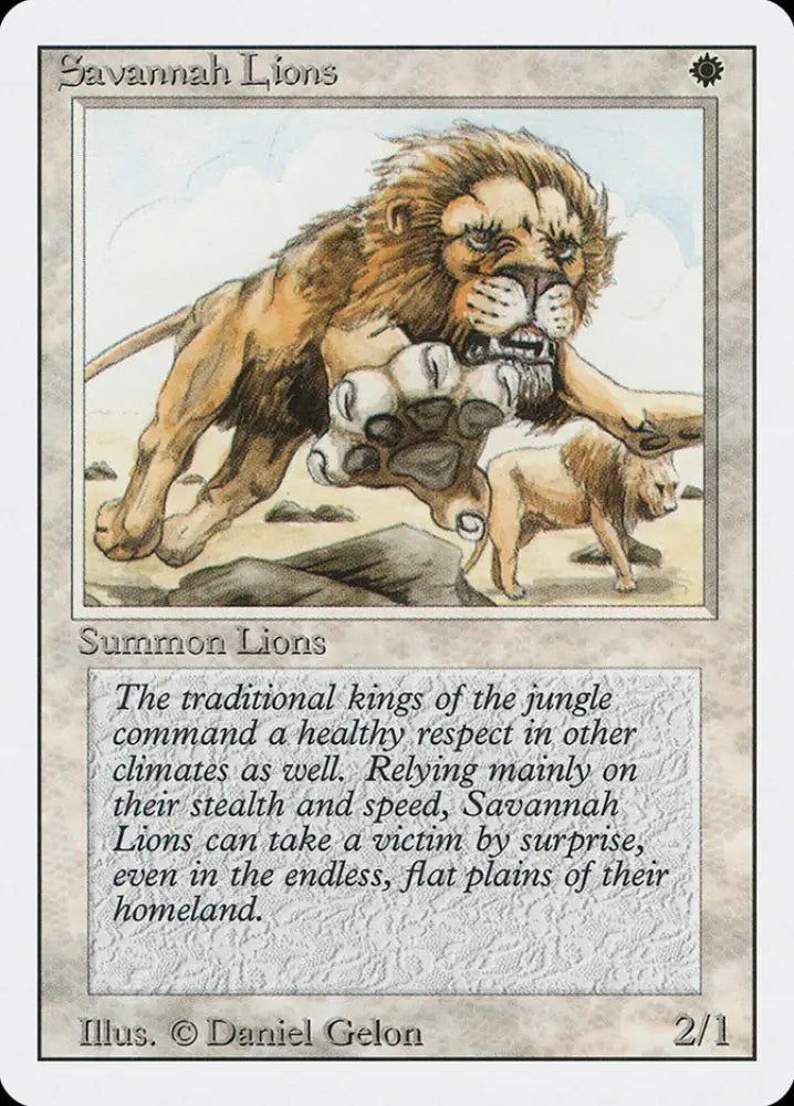 Savannah Lions [Revised Edition] - MTG Single