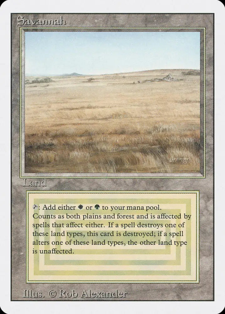 Savannah [Revised Edition] - MTG Single
