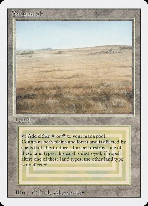 Savannah [Revised Edition] - MTG Single