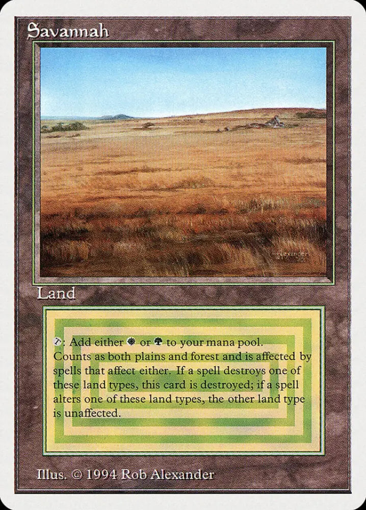 Savannah [Summer Magic / Edgar] - MTG Single