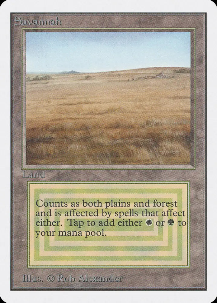 Savannah [Unlimited Edition] - MTG Single