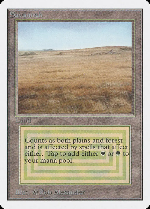 Savannah [Unlimited Edition] - MTG Single