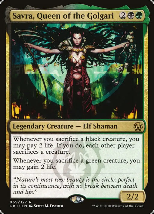 Savra Queen of the Golgari [Guilds of Ravnica Guild Kit] - MTG Single