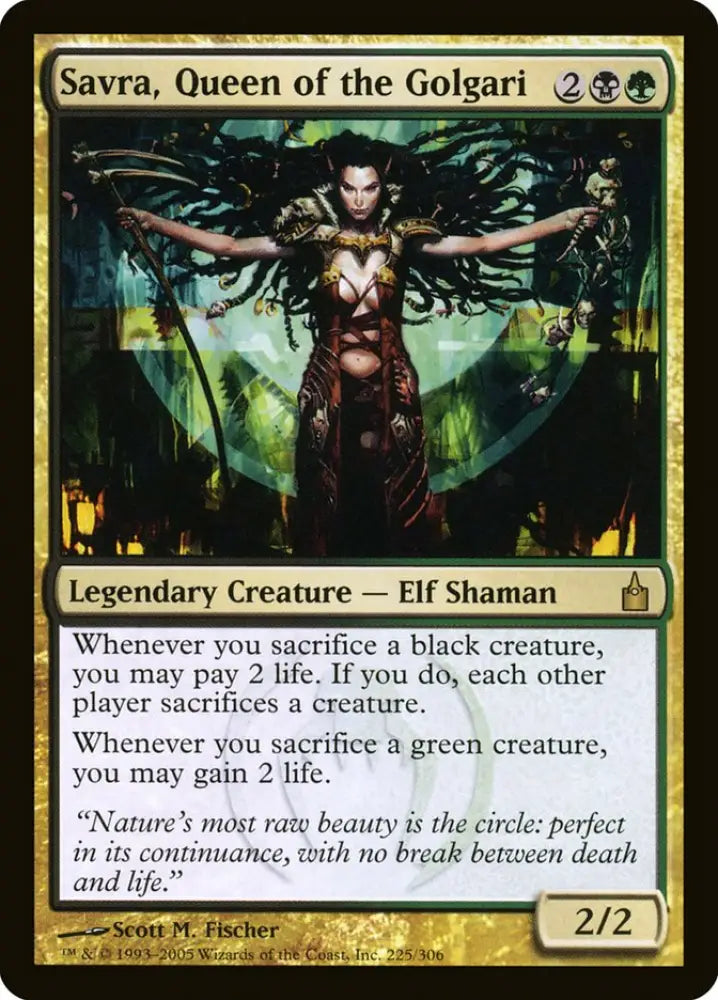 Savra Queen of the Golgari [Ravnica: City of Guilds] - MTG Single