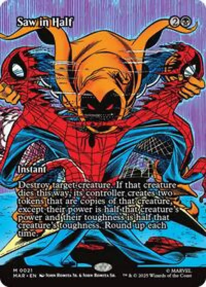 Saw in Half (Borderless) (21) [Marvel Eternal-Legal]