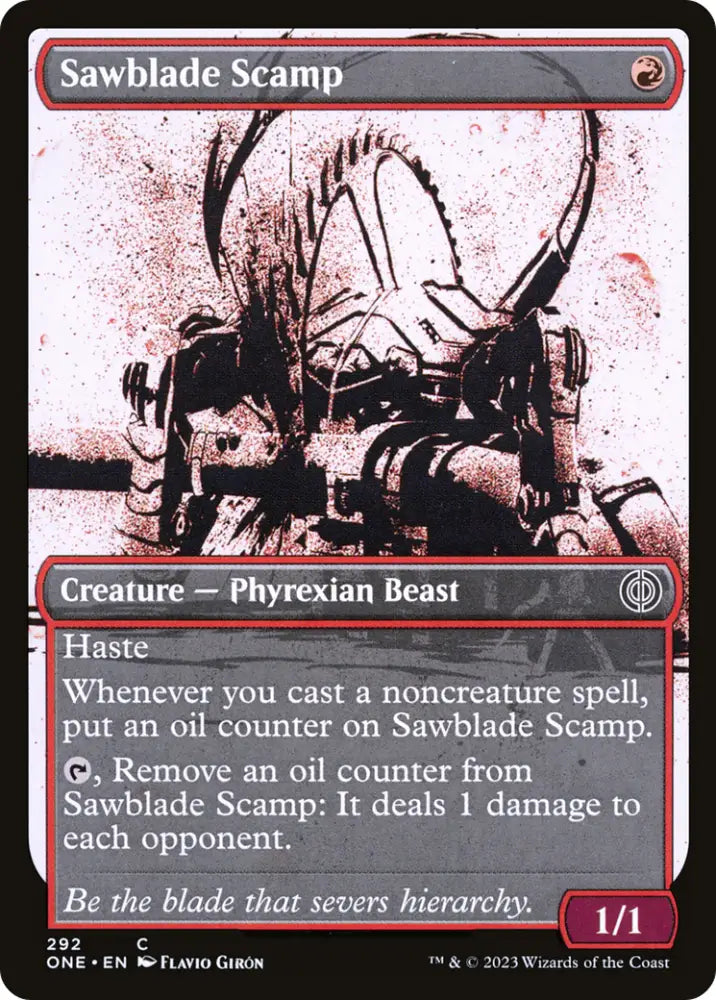 Sawblade Scamp (Showcase Ichor) [Phyrexia: All Will Be One] - MTG Single