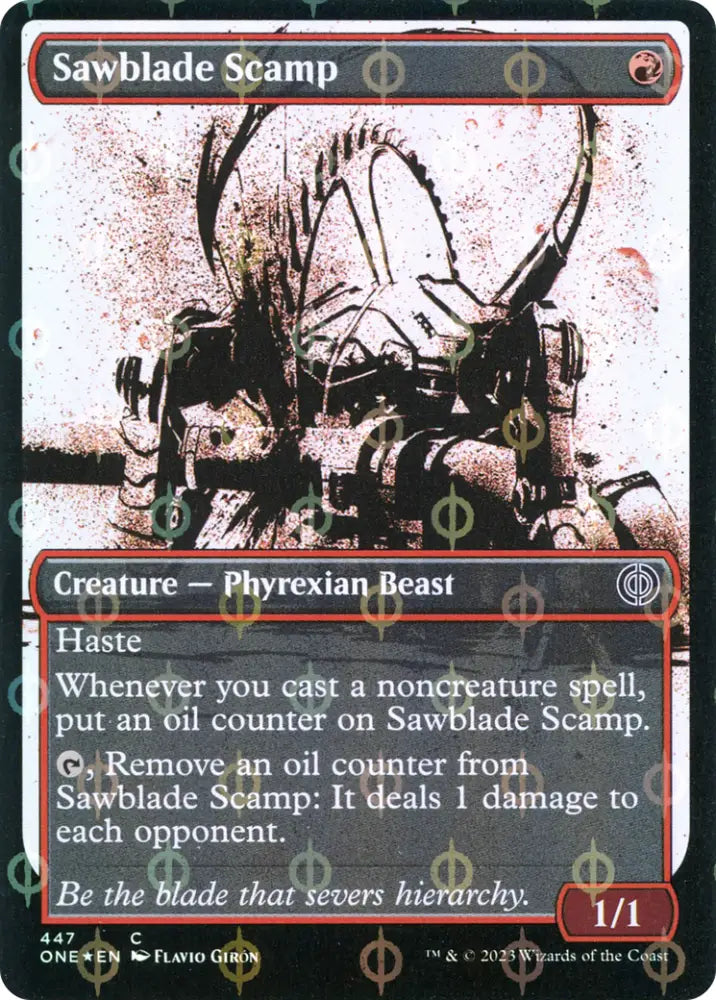 Sawblade Scamp (Showcase Ichor Step-and-Compleat Foil) [Phyrexia: All Will Be One] - MTG Single