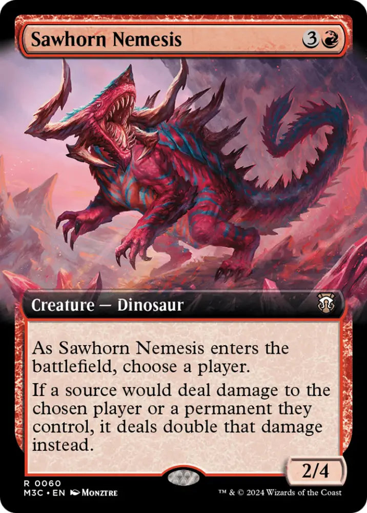 Sawhorn Nemesis (Extended Art) [Modern Horizons 3 Commander] - MTG Single
