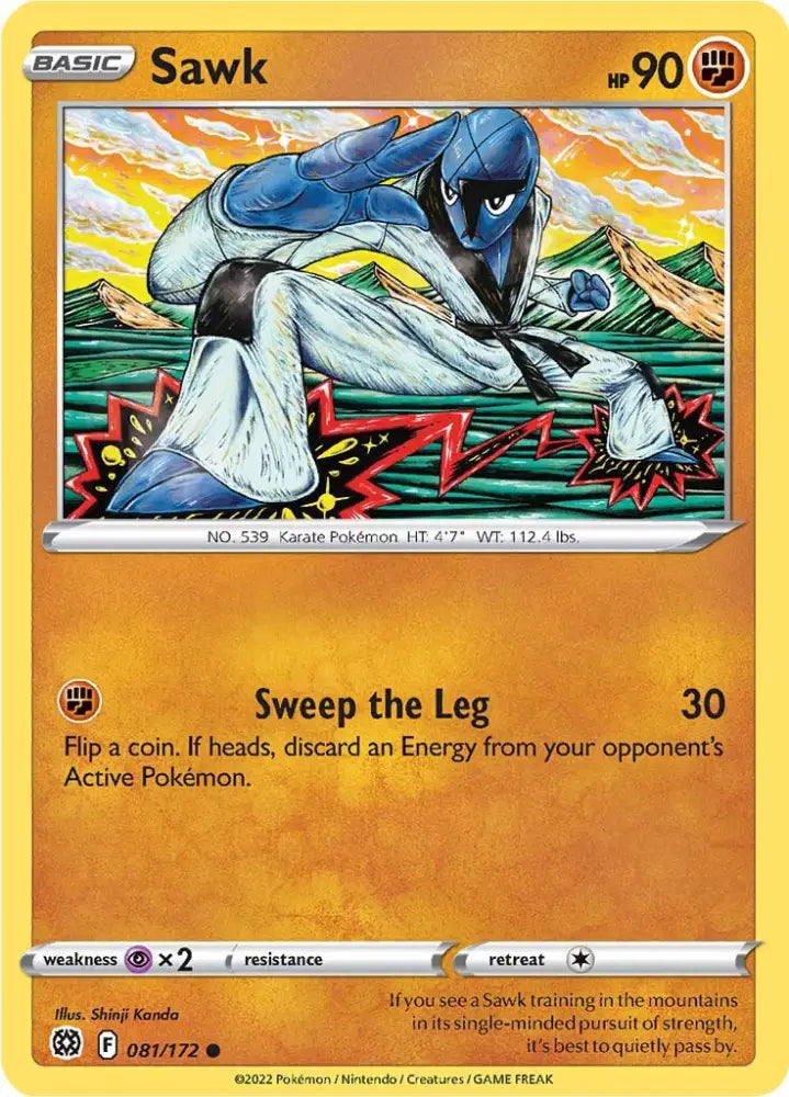 Sawk (081/172) [Sword & Shield: Brilliant Stars] - Pokemon Single