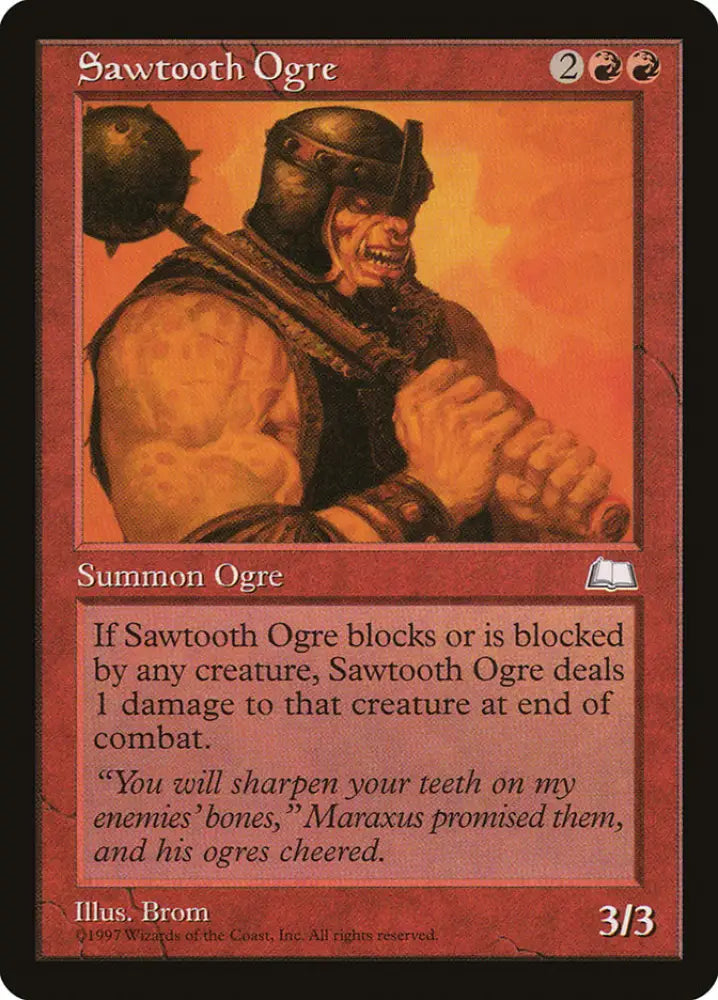 Sawtooth Ogre [Weatherlight] - MTG Single