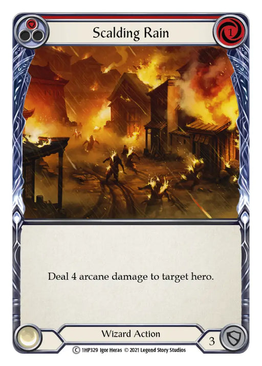 Scalding Rain (Red) [1HP329] (History Pack 1) - Flesh And Blood Single