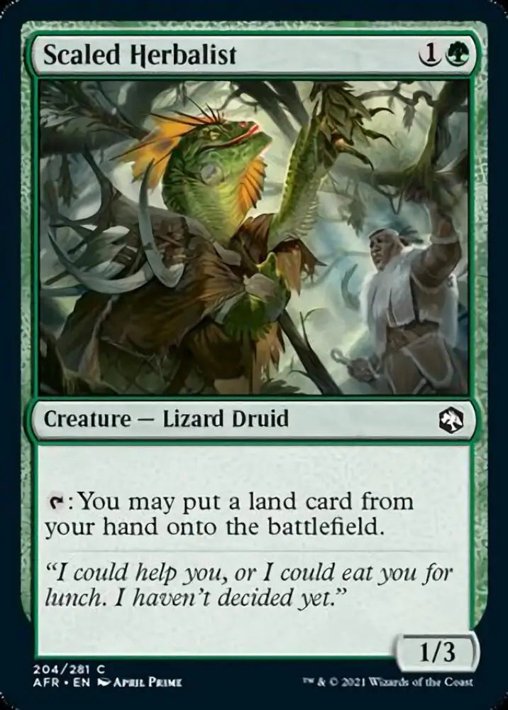 Scaled Herbalist [Dungeons & Dragons: Adventures in the Forgotten Realms] - MTG Single
