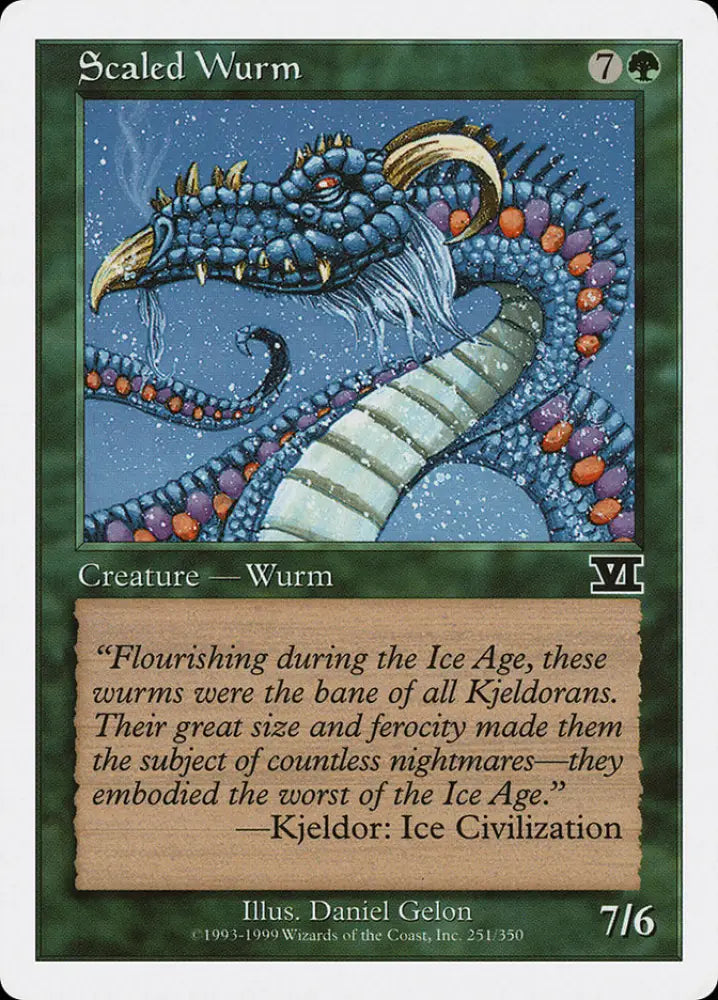 Scaled Wurm [Classic Sixth Edition] - MTG Single