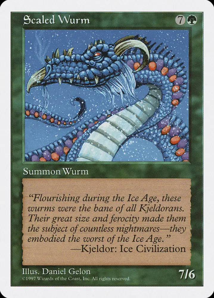Scaled Wurm [Fifth Edition] - MTG Single