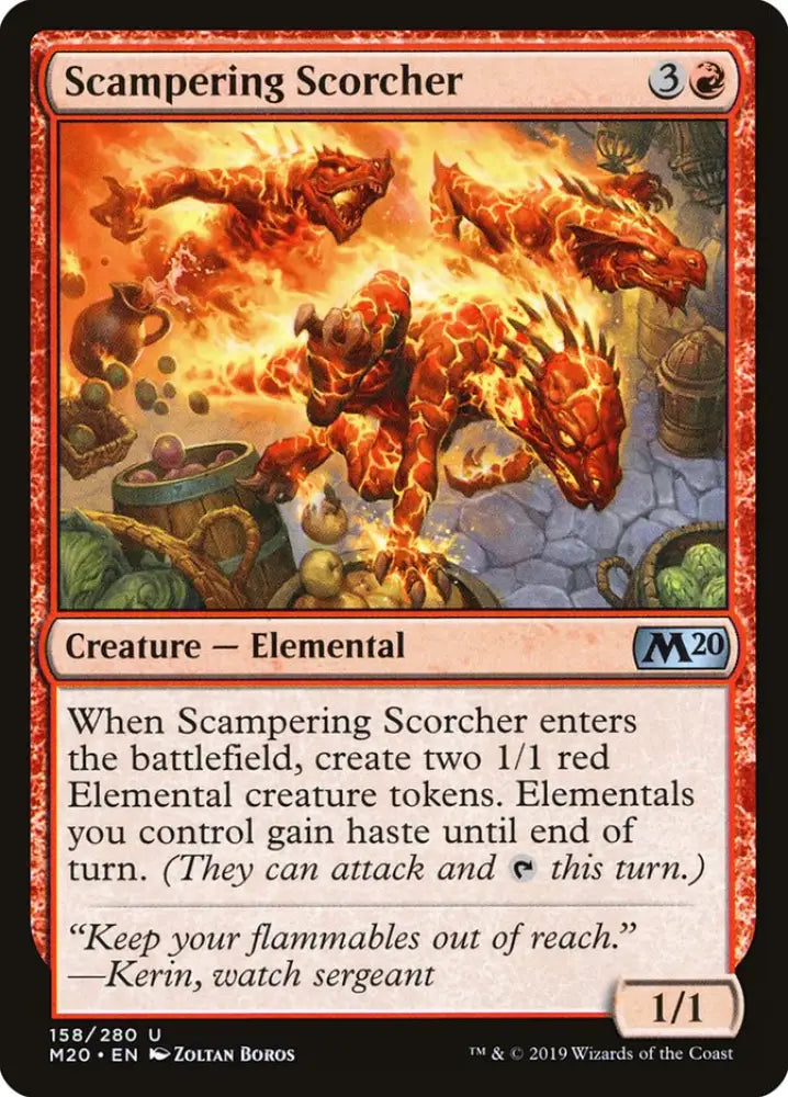 Scampering Scorcher [Core Set 2020] - MTG Single
