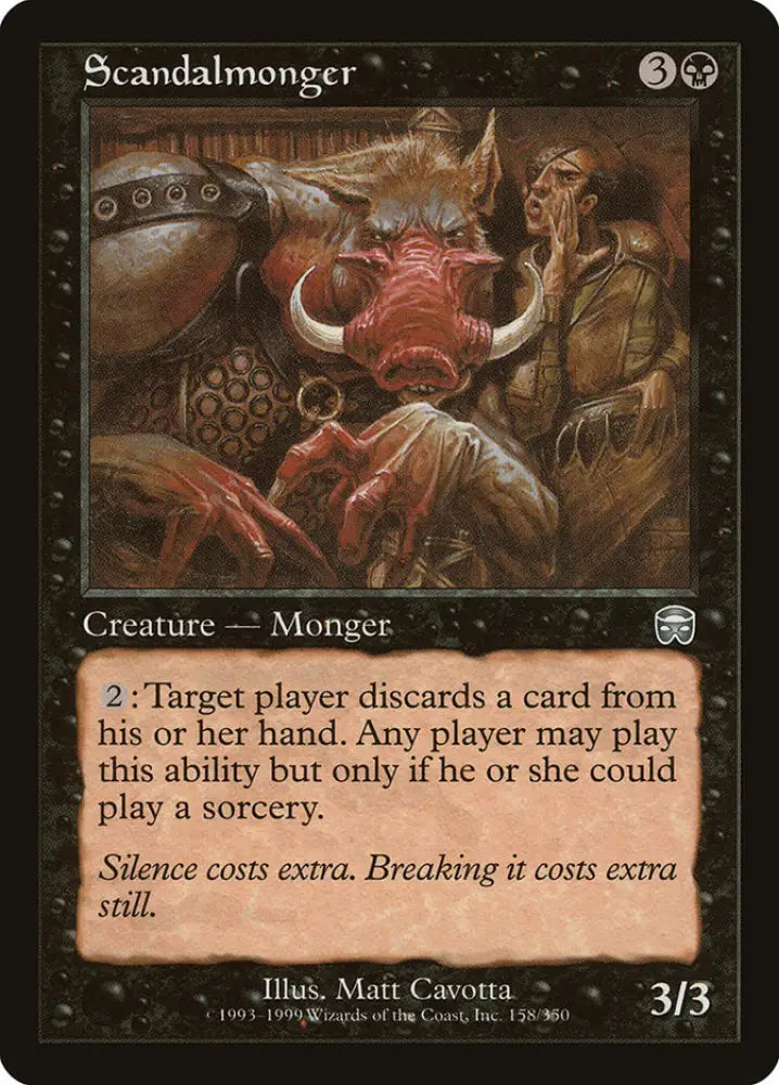 Scandalmonger [Mercadian Masques] - MTG Single