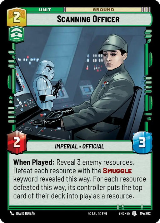 Scanning Officer (114/262) [Shadows of the Galaxy] - Star Wars: Unlimited Single