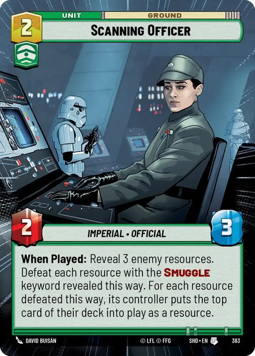 Scanning Officer (Hyperspace) (383) [Shadows of the Galaxy] - Star Wars: Unlimited Single