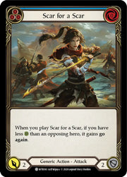 Scar for a Scar (Blue) [Welcome to Rathe Unlimited] Unlimited Rainbow Foil - Flesh And Blood Single