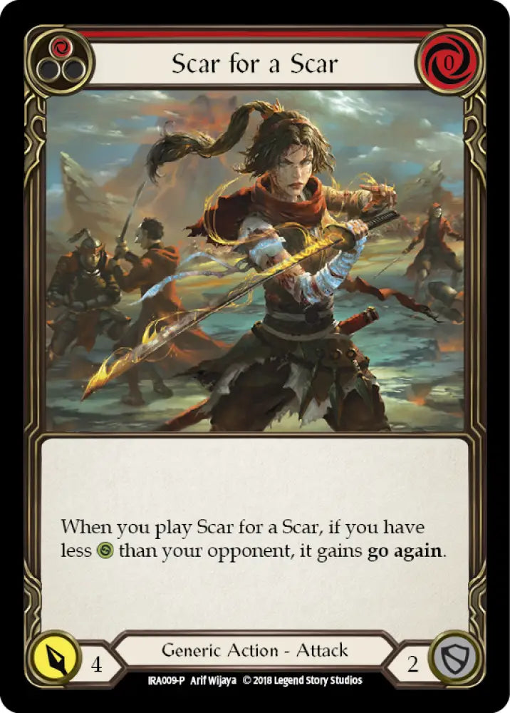 Scar for a Scar [IRA009-P] (Ira Welcome Deck) 1st Edition Normal - Flesh And Blood Single