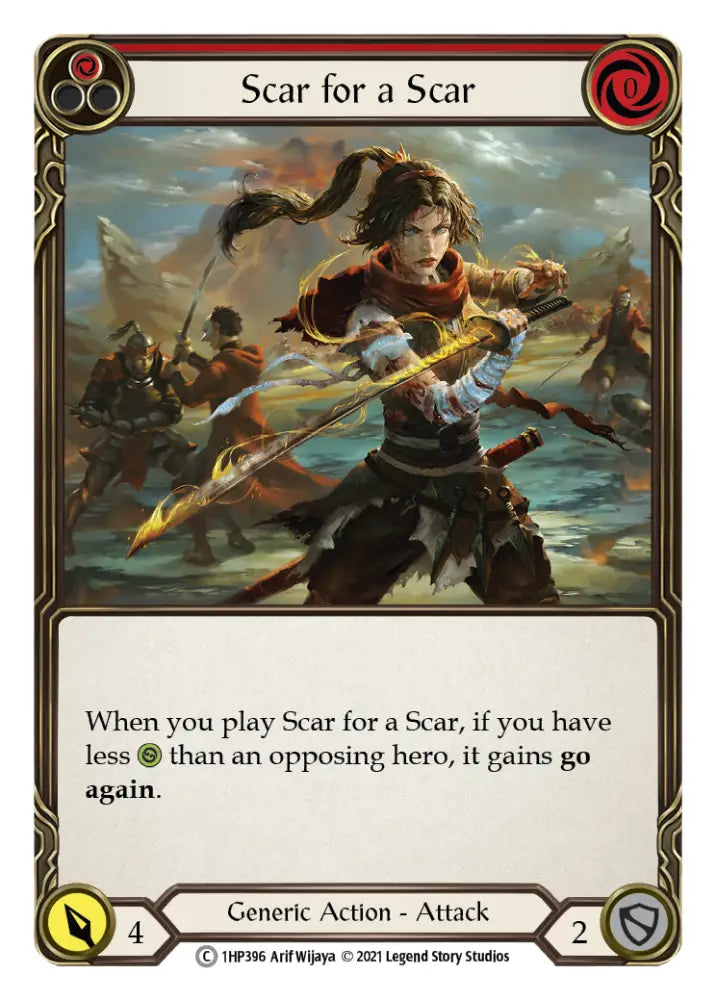 Scar for a Scar (Red) [1HP396] (History Pack 1) - Flesh And Blood Single
