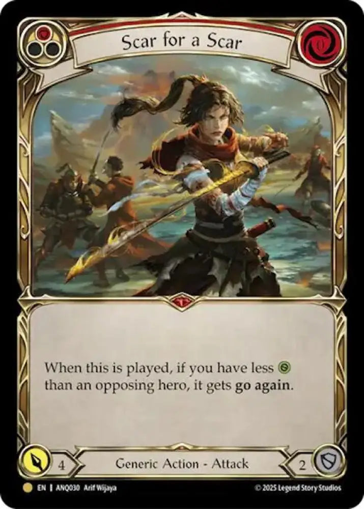 Scar For A Scar (Red) (ANQ030) [Compendium of Rathe - Antiquity Pack]