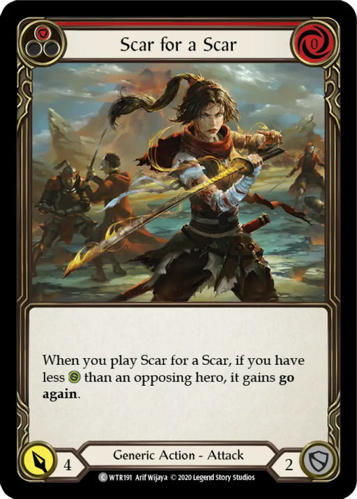 Scar for a Scar (Red) [Welcome to Rathe Unlimited] Unlimited Normal - Flesh And Blood Single